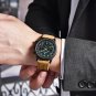 Silver Black_Mens Watches Top Luxury Quartz Watch For Men Chronograph Sport Fashion Waterproof Milit