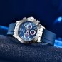 Blue_Mens Watches 2023 Top Brand Luxury Watch For Men Quartz Wristwatches Chronograph Waterproof Spo