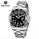 Black_Men's Watches 2023 Top Brand Luxury Quartz Watch For Men Miyota 2115 Stainless Steel Waterproo