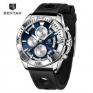 Blue_2023 Men Watches Quartz Watch For Men Top Brand Luxury Chronograph Sports Military Waterproof S