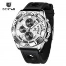 White_2023 Men Watches Quartz Watch For Men Top Brand Luxury Chronograph Sports Military Waterproof 