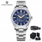 Blue_Mens Watches 2023 Top Brand Luxury Quartz Sports Watch For Men AR Coating Sapphire VH31 Stainle