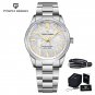 White_Mens Watches 2023 Top Brand Luxury Quartz Sports Watch For Men AR Coating Sapphire VH31 Stainl