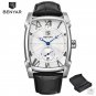 black silver_2023 Luxury Brand Quartz Mens Watches Waterproof Military Leather Men Watches Clock Mal