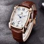 brown silver_2023 Luxury Brand Quartz Mens Watches Waterproof Military Leather Men Watches Clock Mal