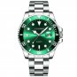 Green_CISSDEN Mens Watches Top Brand Luxury Diver Watch For Men Quartz Wristwatches Sports Luminous 