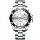 White_CISSDEN Mens Watches Top Brand Luxury Diver Watch For Men Quartz Wristwatches Sports Luminous 