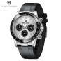 Silver White_Mens Watches 2023 Top Brand Luxury Automatic VK63 Watch For Men Quartz Wristwatches Sap