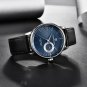 Silver Blue_Mens Watches 2023 Quartz Watch For Men Top Brand Luxury Business Men Watch 100M Waterpro