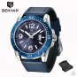 Blue_Quartz Watch Men Fashion Sports Mens Watches Top Brand Luxury Waterproof Wristwatch Mens Clock 