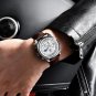 White_Casual Watch Men Sports Luxury Brand Quartz Men's Watches Chronograph Military Waterproof Leat