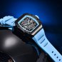 Black Red_Mens Watches Top Luxury Multi-Function Chronograph Quartz Watch Men Waterproof Military Sa