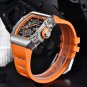 Black Red_Mens Watches Top Luxury Multi-Function Chronograph Quartz Watch Men Waterproof Military Sa