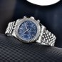 Full Gold_2021 Automatic Watch For Men Top Brand Quartz Mens Watches Chronograph Stainless Steel Wa
