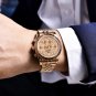Silver Black_Gold Men's Watches 2021 Top Brand Luxury Quartz Watch For Men Chronograph Stainless Ste