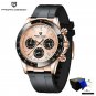 1664 Gold_Mens Watches Top Brand Men Automatic Wristwatch Silica 100M Waterproof Chronograph Clock  