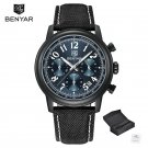 Black Blue_Watch For Men Quartz Watches Men Chronograph Top Brand Luxury Sport Multifunction Waterpr