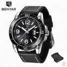 Black_2023 Fashion Mens Watches Top Brand Luxury Big Dial Military Quartz Watch Leather Waterproof S