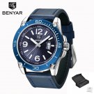 Blue_2023 Fashion Mens Watches Top Brand Luxury Big Dial Military Quartz Watch Leather Waterproof Sp