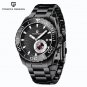 Black_Automatic Watch Men Top Brand Luxury Ceramic Bezel Stainless Steel Waterproof Mechanical Men's