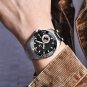 Black Blue_Automatic Watch Men Top Brand Luxury Ceramic Bezel Stainless Steel Waterproof Mechanical