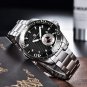 Silver Black_Automatic Watch Men Top Brand Luxury Ceramic Bezel Stainless Steel Waterproof Mechanica