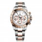 Gold White_2021    Men's Watches Brand Luxury Chronograph Watch For Men Quartz Wristwatch Waterproof