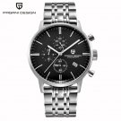 Silver Black S_Men Watch   Top Brand Luxury Quartz Chronograph Watches Men's Sports Waterproof Wrist