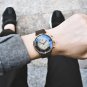 Silver White L_Men Watch   Top Brand Luxury Quartz Chronograph Watches Men's Sports Waterproof Wrist