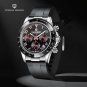 Black_2021 Quartz Watch For Men Japan VK63 Automatic Men's Watches Chronograph Stainless Steel Water