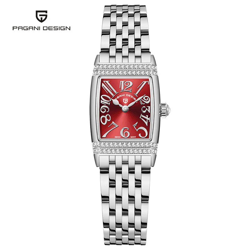Silver Red_2023 Top Luxury Women's Watches Gold Quartz Watch For Women Sports Waterproof Sapphire St