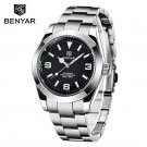 Black_Men's Mechanical Watches Top Brand Luxury Automatic Watch Men Sport Waterproof Stainless Steel