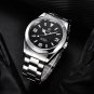 Blue_Men's Mechanical Watches Top Brand Luxury Automatic Watch Men Sport Waterproof Stainless Steel 