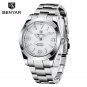 White_Men's Mechanical Watches Top Brand Luxury Automatic Watch Men Sport Waterproof Stainless Steel