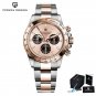 Gold_Watch Men   Top Brand Luxury Quartz Chronograph Men's Watches Stainless Steel Waterproof Busine