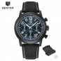 Black Blue_Mens Watches 2023 Top Brand Luxury Watch For Men Quartz Watches Men Sports Chronograph Wa