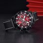 Black_2023 Mens Watches Top Brand Luxury Quartz Watch For Men Multi-Function Chronograph Sports Lum