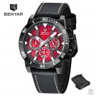 Red_2023  Mens Watches Top Brand Luxury Quartz Watch For Men Multi-Function Chronograph Sports Lumin