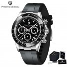 Silver Black_Brand Luxury Automatic Watch Men Business Sports Watches For Men Wristwatches Chronogra