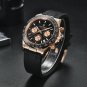 Silver White_Brand Luxury Automatic Watch Men Business Sports Watches For Men Wristwatches Chronogra