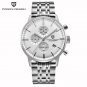 Silver White S_Top Brand Luxury Men's Watches Movement Quartz Watch Men Waterproof Business Fashion 