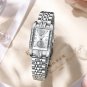 Silver black box_Women Watches Luxury Rhinestone Elegant Wristwatch Quartz Watch For Girl Ladies Clo