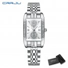 Silver box_Women Watches Luxury Rhinestone Elegant Wristwatch Quartz Watch For Girl Ladies Clock   F