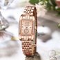 Silver box_Women Watches Luxury Rhinestone Elegant Wristwatch Quartz Watch For Girl Ladies Clock F