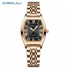 Rose black_Women Watches Creative Steel Dress Bracelet Wristwatches Ladies Square Waterproof Female 
