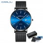 BK blue silver BOX_Luxury Woman Bracelet Watch Women Casual Waterproof Quartz Ladies Dress Watches  