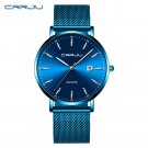 blue silver_Luxury Woman Bracelet Watch Women Casual Waterproof Quartz Ladies Dress Watches  lover C