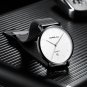 black blue_Mens Watches  Luxury Blue Waterproof Watches Ultra Thin Date Simple Casual Quartz Watch M