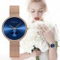 Black_Women Watch Luxury Casual Simple Ladies Daily Dress Mesh Wristwatch Minimalist Waterproof Quar