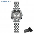 Silver box_Women Watches Luxurious Quartz  Sparkling Rhinestone Dial Dress Wristwatches for Ladies  